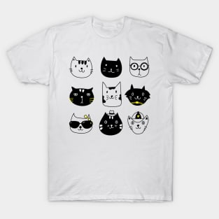 cats cute cartoon T-Shirt